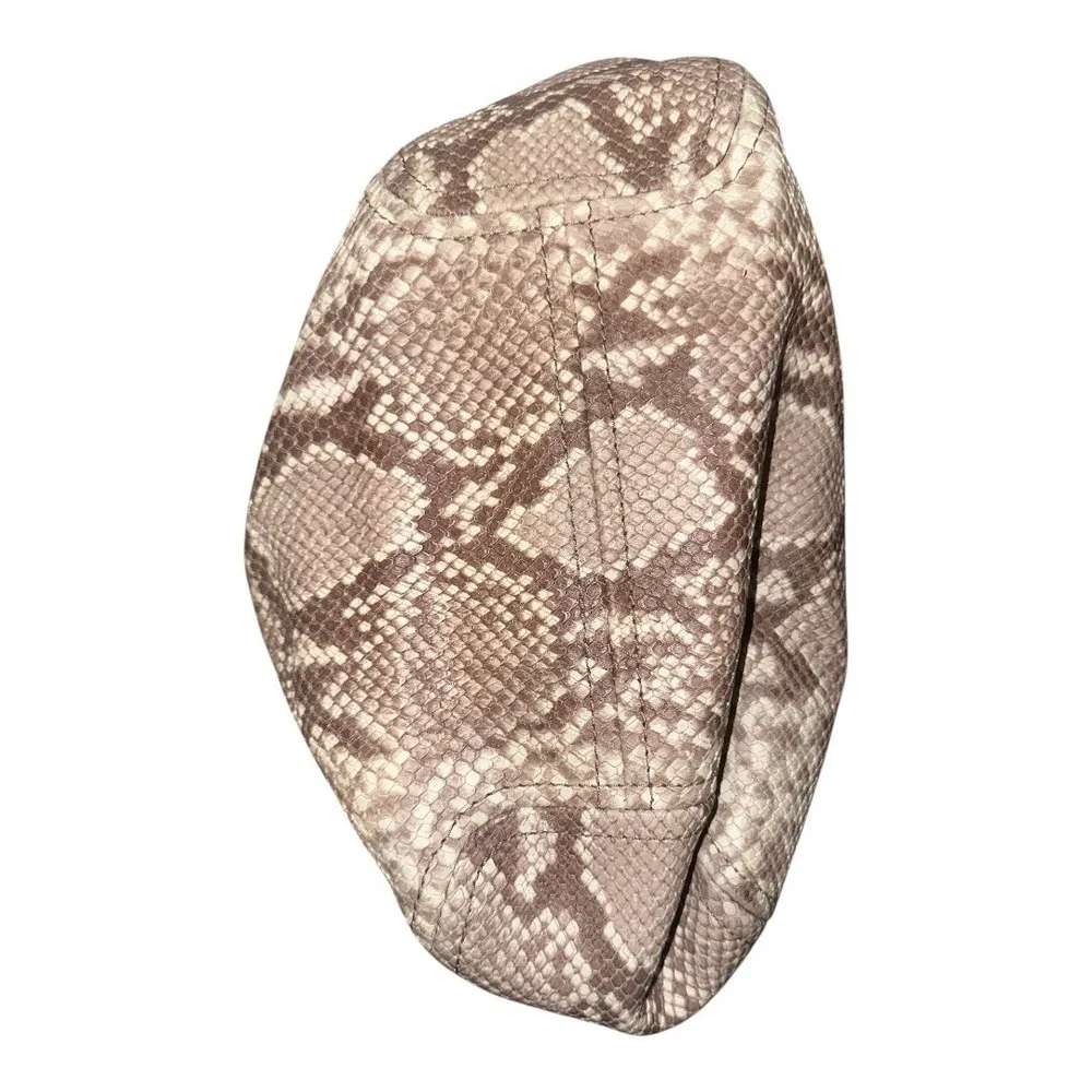Michael‎ Kors Fulton Brown Snakeskin Hobo Shoulder Bag